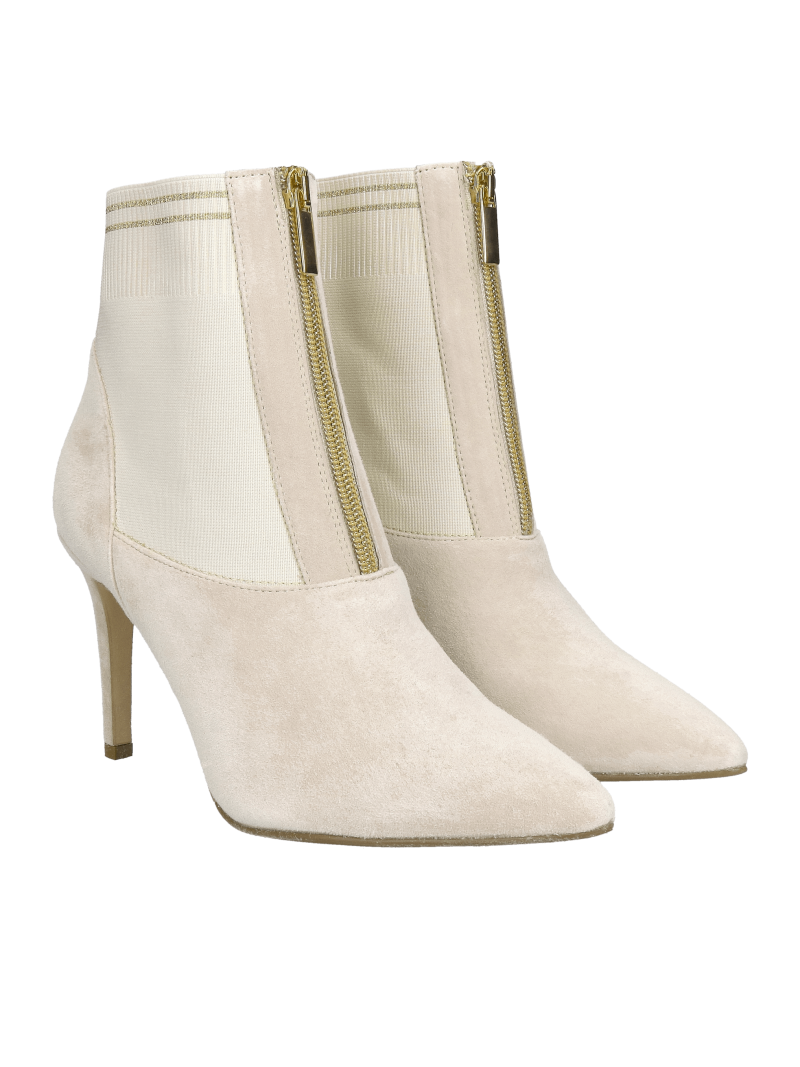 Summer suede shoes with matching rubber high heel, comfortable zipper on the instep, Conhpol Bis, Konopka Shoes Summer suede shoes with matching rubber high heel, comfortable zipper on the instep, Conhpol Bis, Konopka Shoes