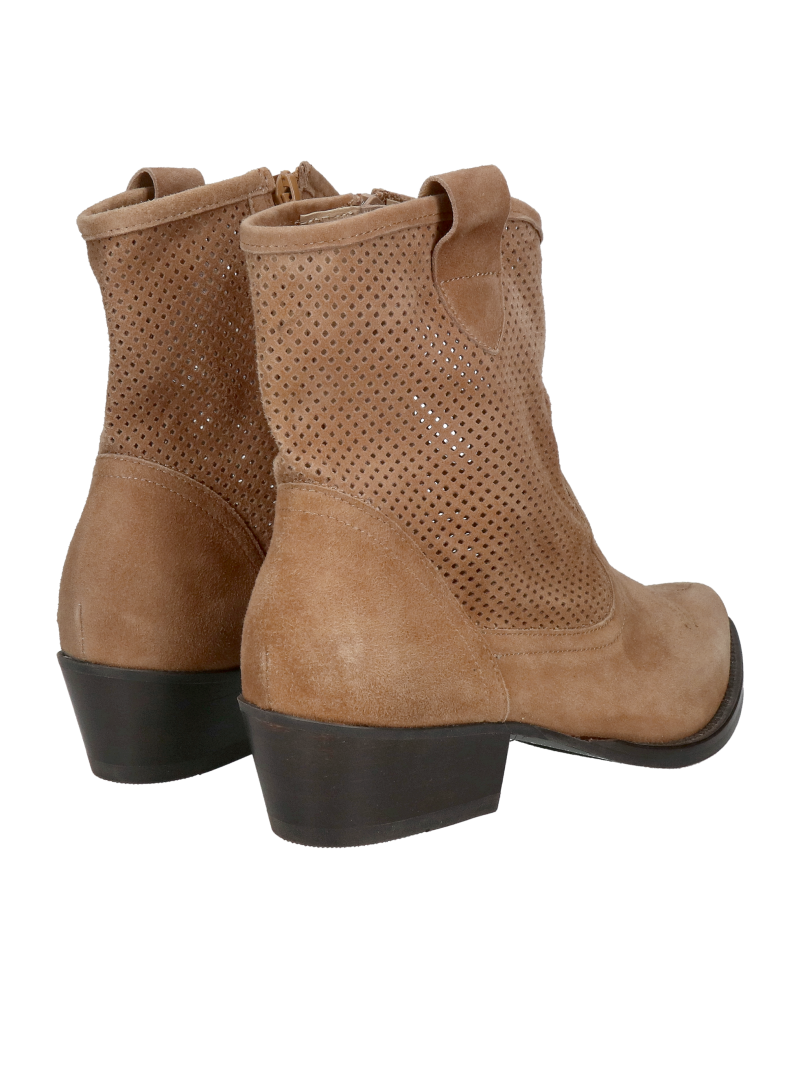 Women's openwork boots in suede leather, western style, Conhpol Bis, Konopka Shoes Women's openwork boots in suede leather, western style, Conhpol Bis, Konopka Shoes
