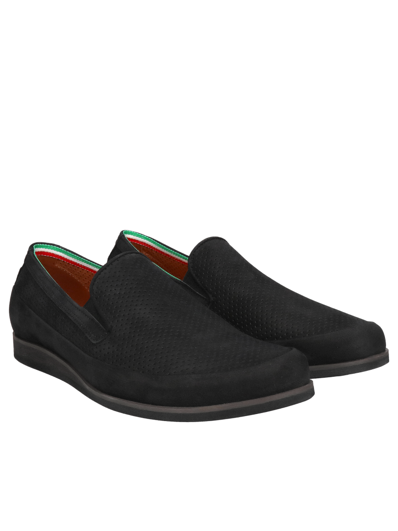 Men's summer shoes perforated leather slip-on half shoes comfortable, Conhpol Dynamic, Konopka Shoes