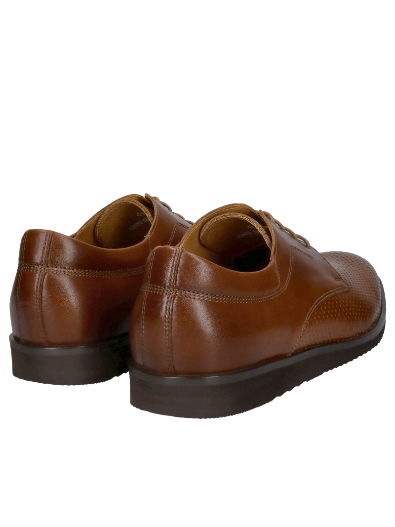 Lace-up daily men's shoes for summer, grain leather, high quality