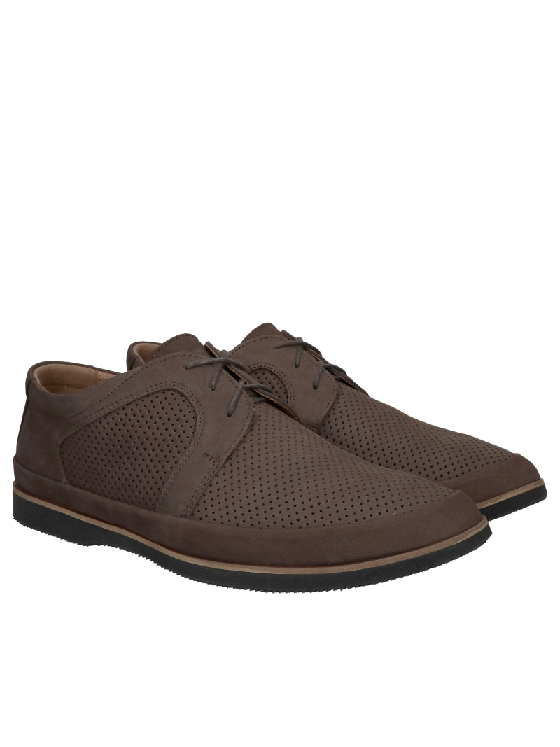 Openwork men's summer shoes for wider foot, comfortable and convenient, Conhpol Dynamic, Konopka Shoes