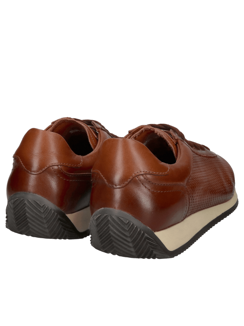 Men's sporty half shoes, summer openwork in leather