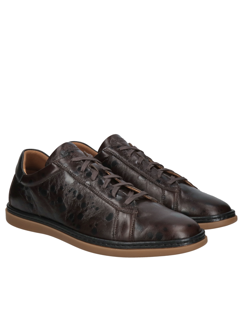 Comfortable and lightweight men's shoes made of natural leather, Polish production, Conhpol Dynamic, Konopka Shoes