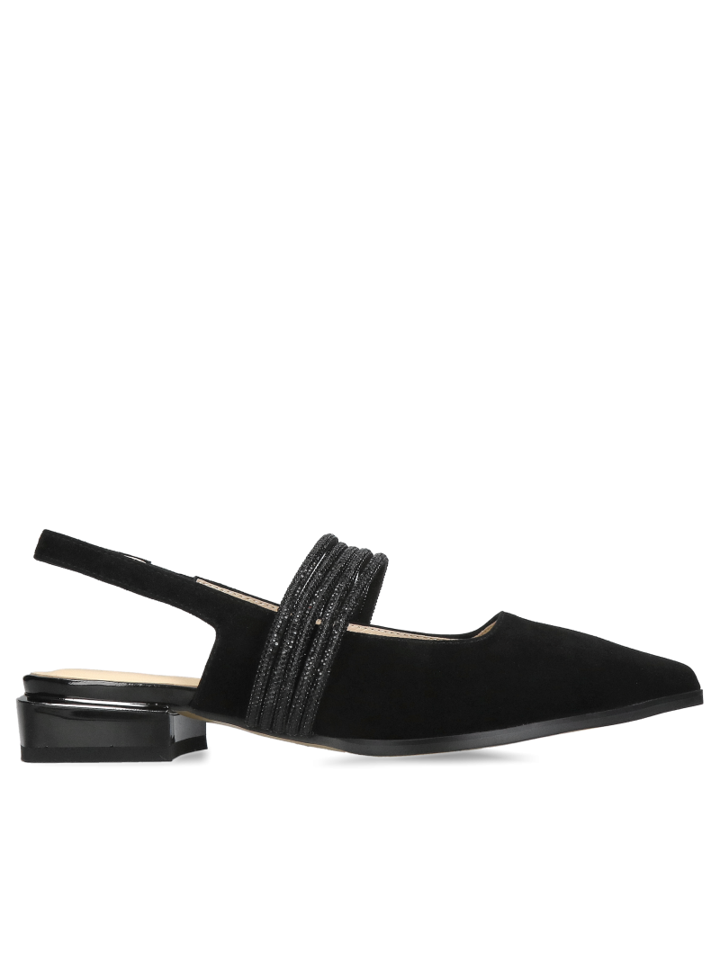 Comfortable ballerinas with shiny embellishment - perfect for special occasions, Konopka shoes