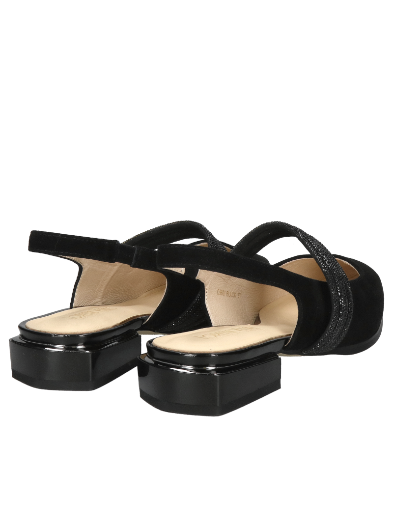 Comfortable ballerinas with shiny embellishment - perfect for special occasions, Konopka shoes