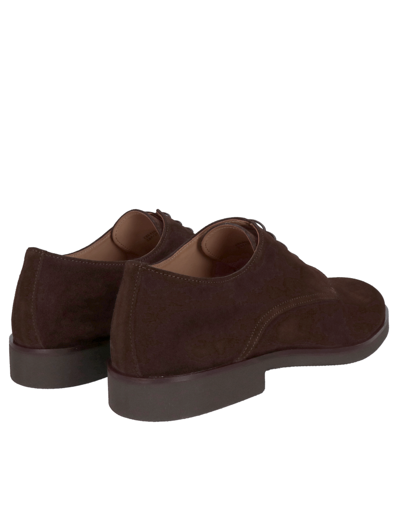 Men's leather shoes - brown elegant derby for any occasion