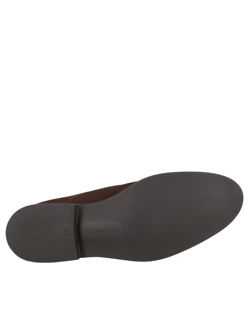 Men's leather shoes - brown elegant derby for any occasion