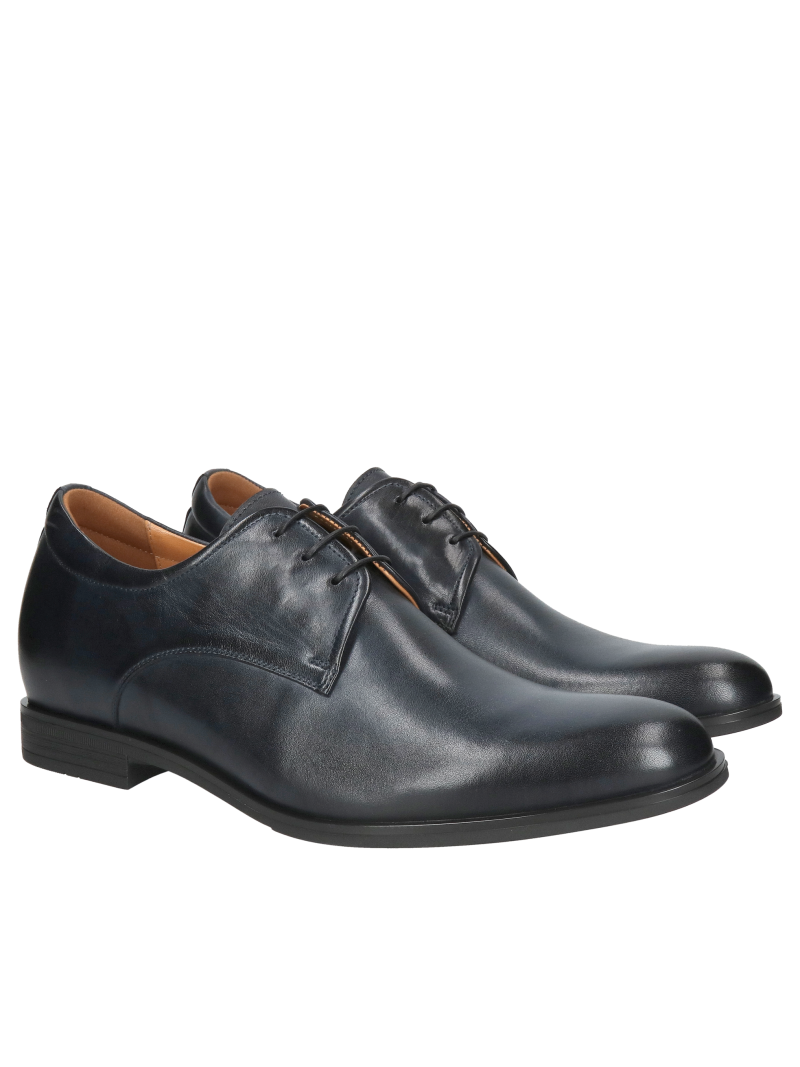 Elevation shoes, men's leather shoes, Polish leather shoes Conhpol, elegant half shoes, men's formal shoes