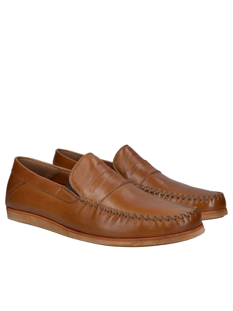 Men's shoes elegant moccasins, men's moccasins elegant, Polish leather shoes Conhpol, Konopka Shoes