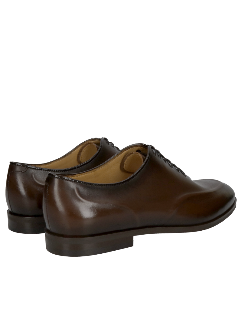 Men's elegant shoes, Polish manufacturer of leather shoes Conhpol, men's leather half shoes, men's suit shoes