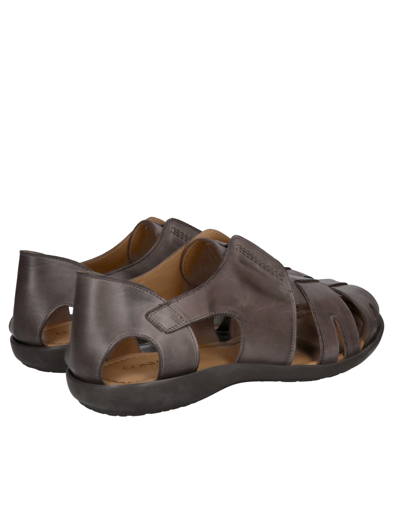 Men's covered toe sandals, comfortable men's sandals, Polish leather shoes