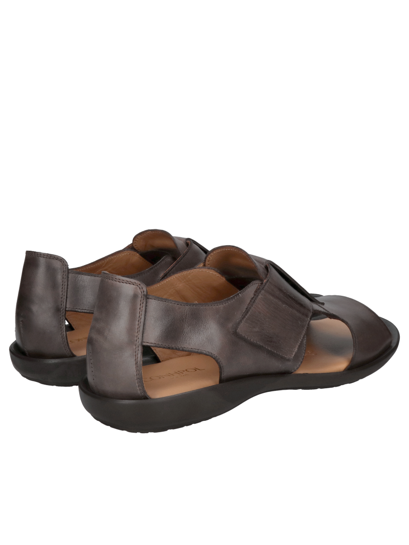 Men's sandals, men's summer shoes, Polish leather shoes Conhpol, comfortable men's sandals