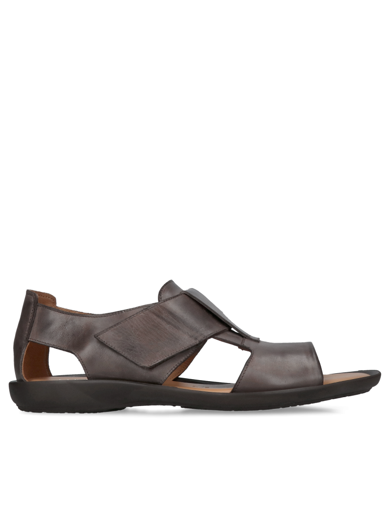 Men's sandals, men's summer shoes, Polish leather shoes Conhpol, comfortable men's sandals