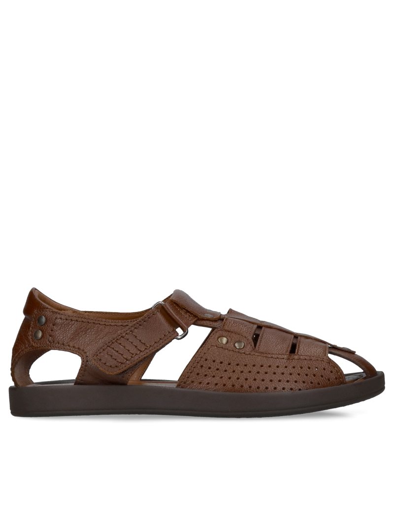 Men's leather sandals,
men's covered toe sandals, men's leather sandals polish