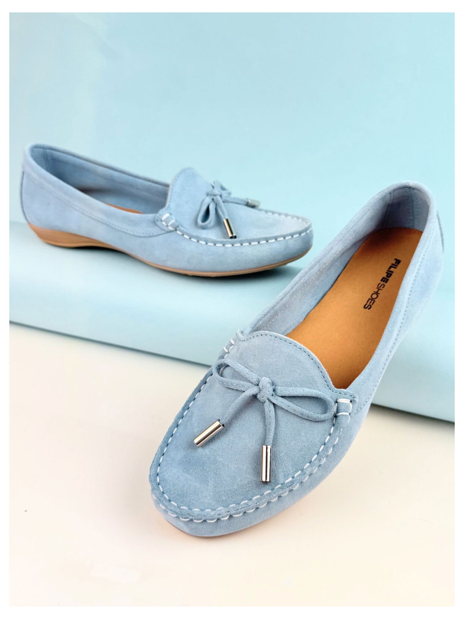 Blue moccasins Filipe
