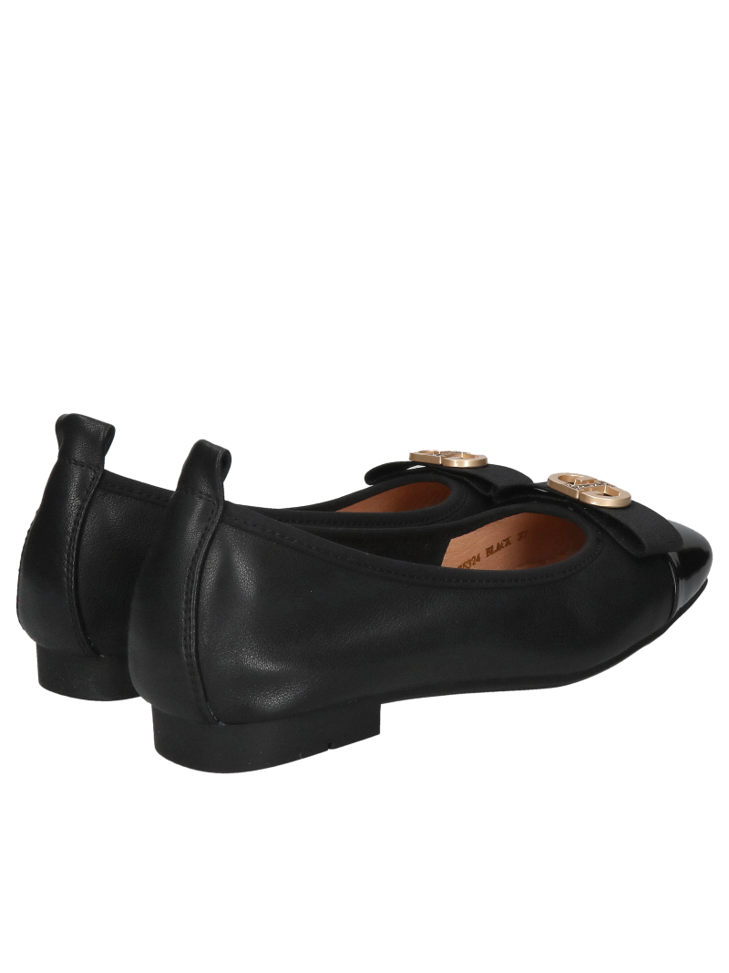 Fashionable women's ballerinas with lacquered nose, unique design, Konopka shoes