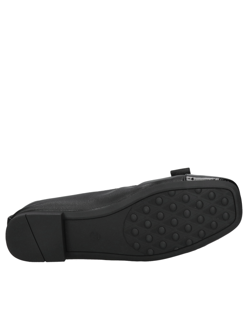 Fashionable women's ballerinas with lacquered nose, unique design, Konopka shoes