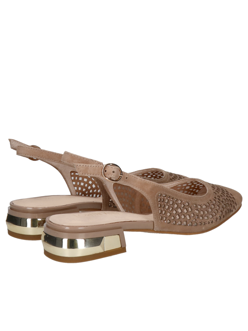 Women's ballerinas with decorative heel - elegance and comfort for everyday life
