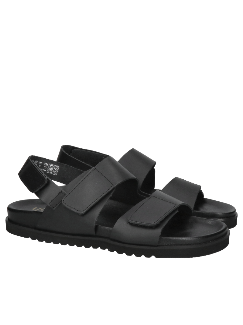 Men's leather sandals natural leather summer footwear