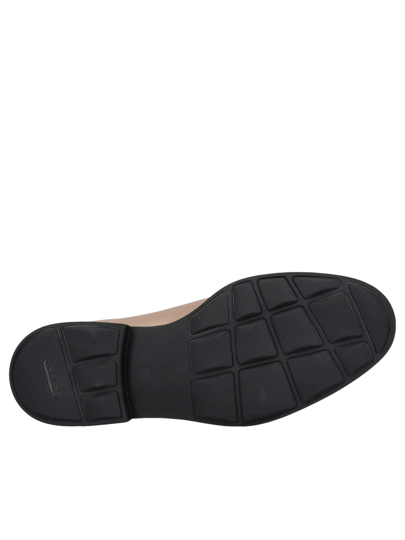 Women's leather half shoes with a beautiful decorative leather bow on the front