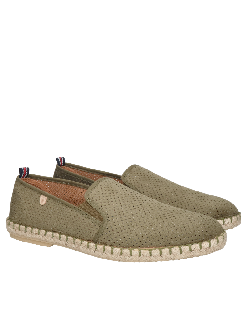 Enjoy summer in lightweight slip-on leather espadrilles