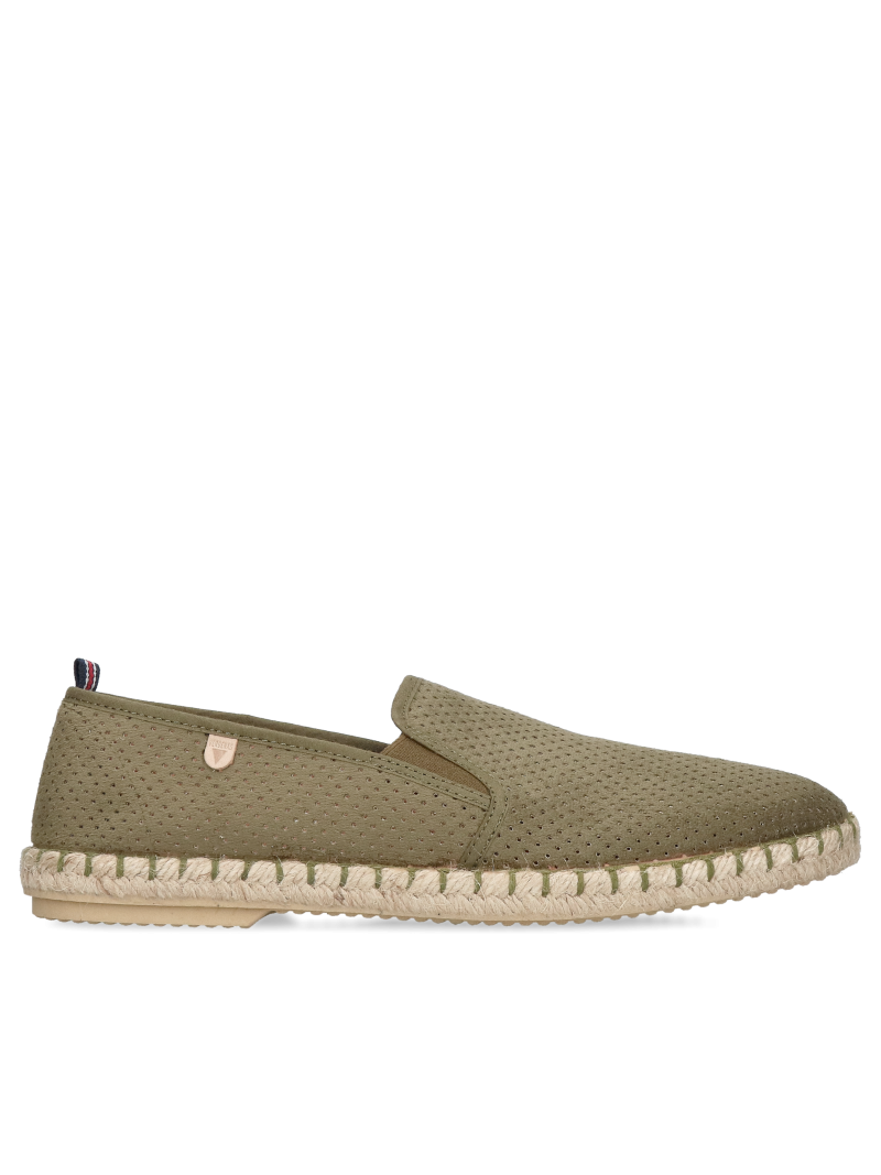 Enjoy summer in lightweight slip-on leather espadrilles