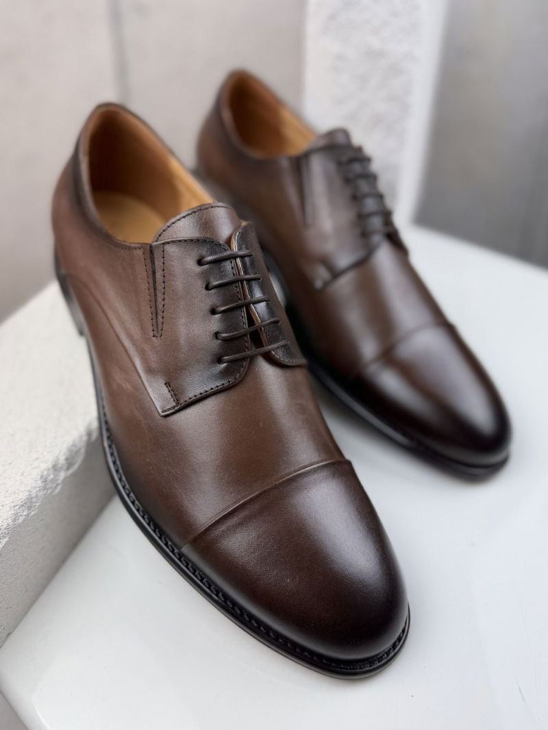 Conhpol men's suit shoes, men's elegant shoes, Polish leather footwear manufacturer, men's leather half shoes, CEX0066-02