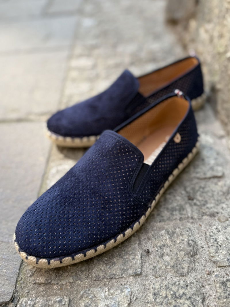 Men's leather espadrilles perfect for travel, beach and city