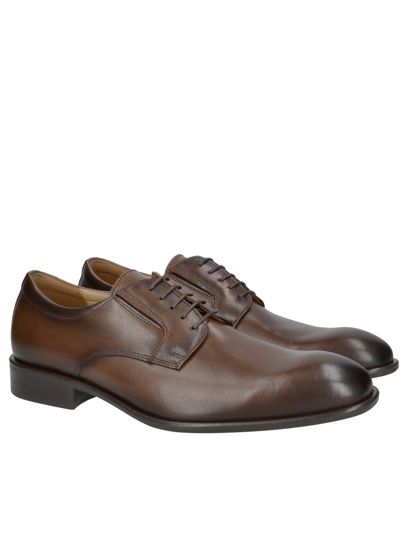 Elegant men's shoes, leather shoes for suit, Polish manufacturer of leather shoes Conhpol