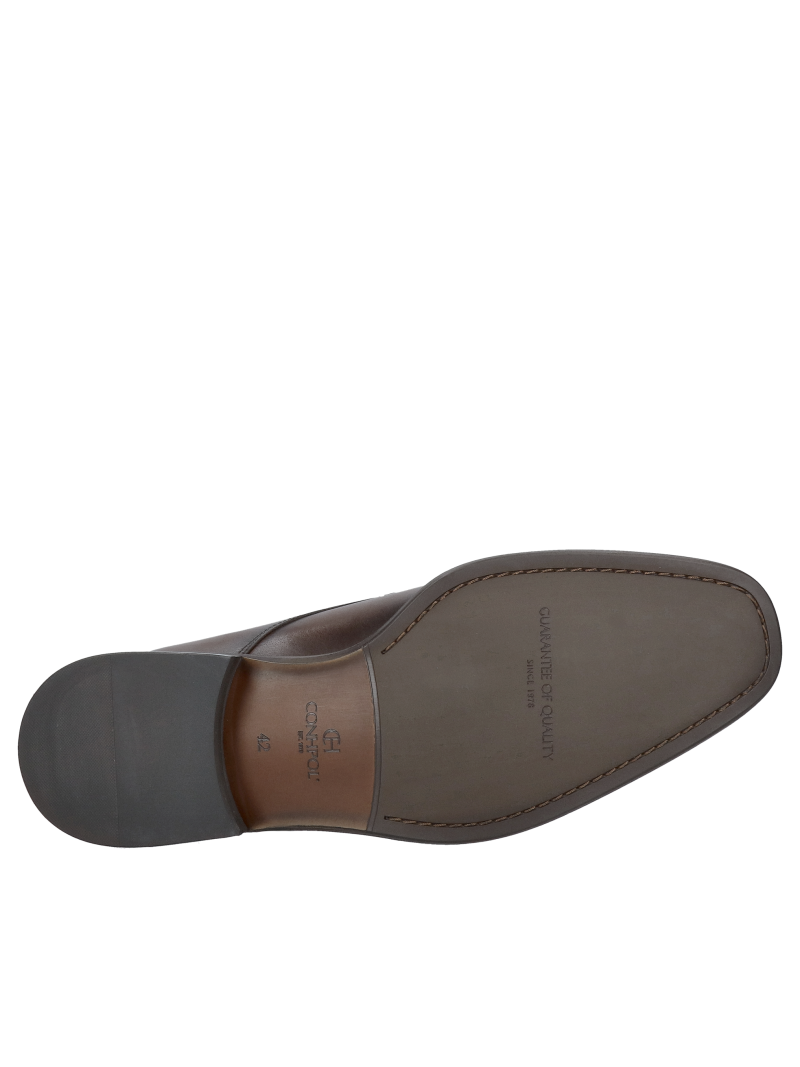 Elegant men's shoes, leather shoes for suit, Polish manufacturer of leather shoes Conhpol