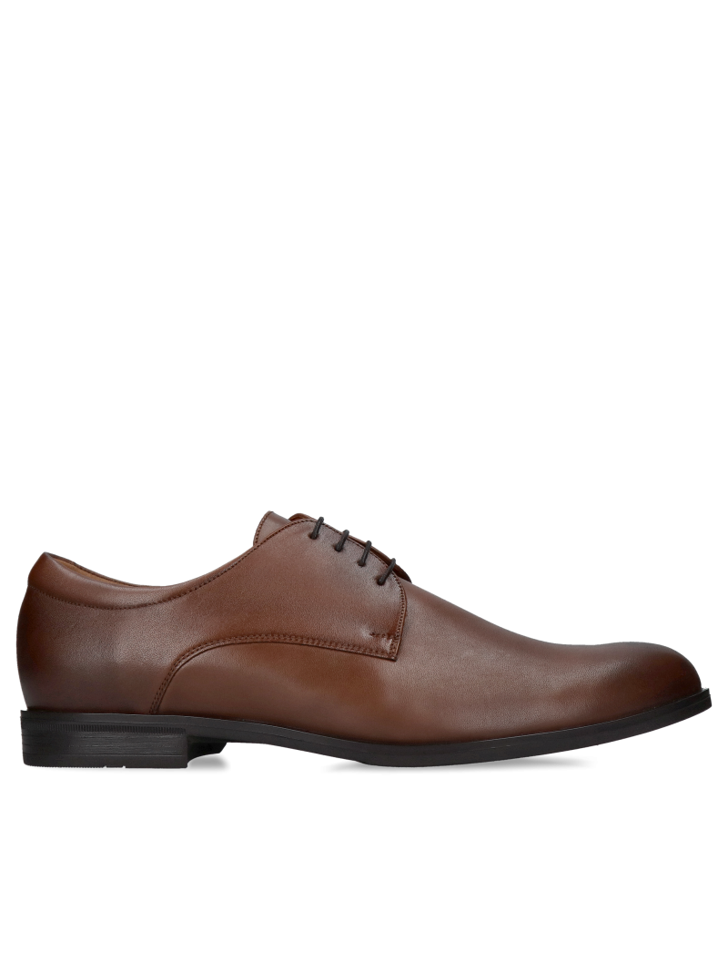 Men's leather half shoes for suit, elegant men's shoes, Polish manufacturer of leather shoes Conhpol