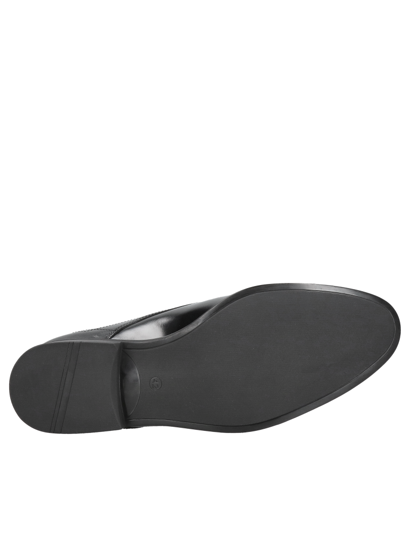 Men's leather half shoes for suit, elegant men's shoes, Polish manufacturer of leather shoes Conhpol