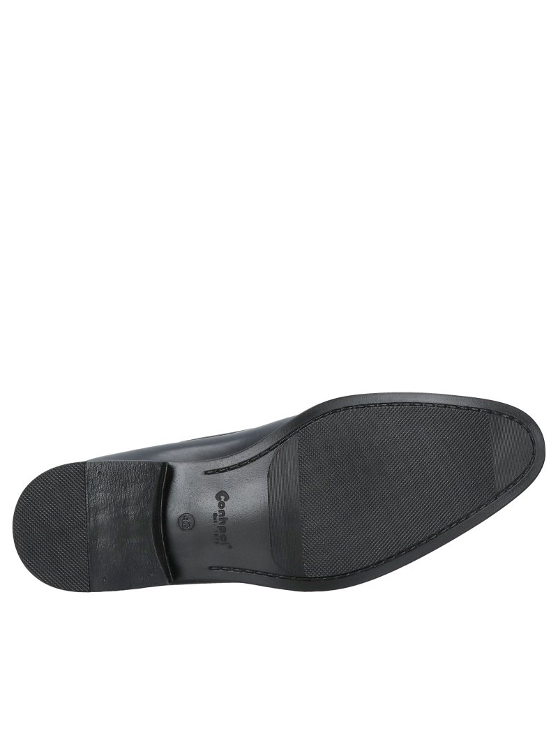 Men's leather half shoes for suit, elegant men's shoes, Polish manufacturer of leather shoes Conhpol