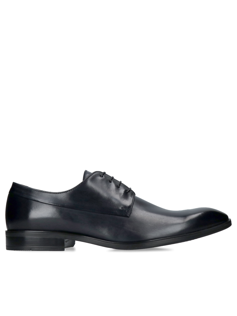 Men's leather half shoes for suit, elegant men's shoes, Polish manufacturer of leather shoes Conhpol