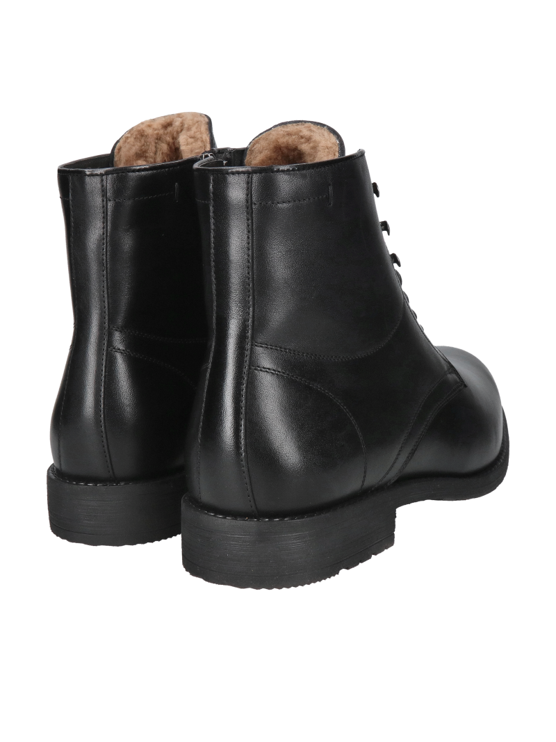 Men's leather boots, men's winter boots black, men's winter boots Conhpol