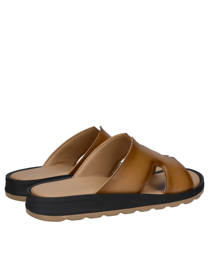 Premium leather men's flip-flops, super soft insole, high quality workmanship