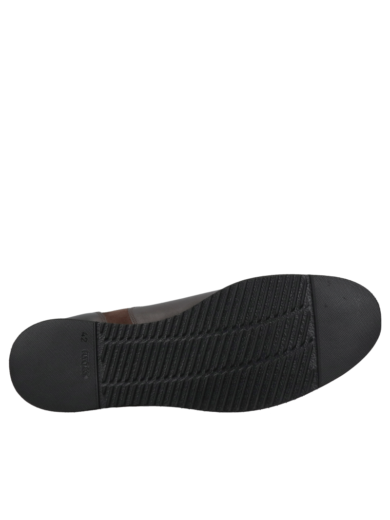 Men's leather shoes, lace-up low shoes for everyday wear, for work, Konopka Shoes