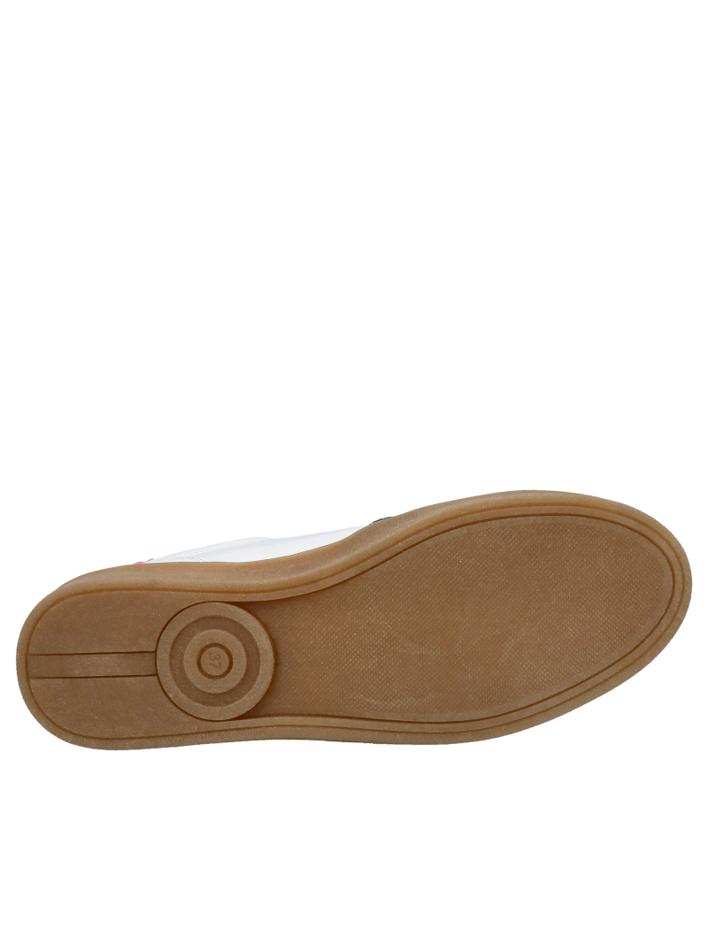 White leather sneakers, Polish production TANEX, high quality