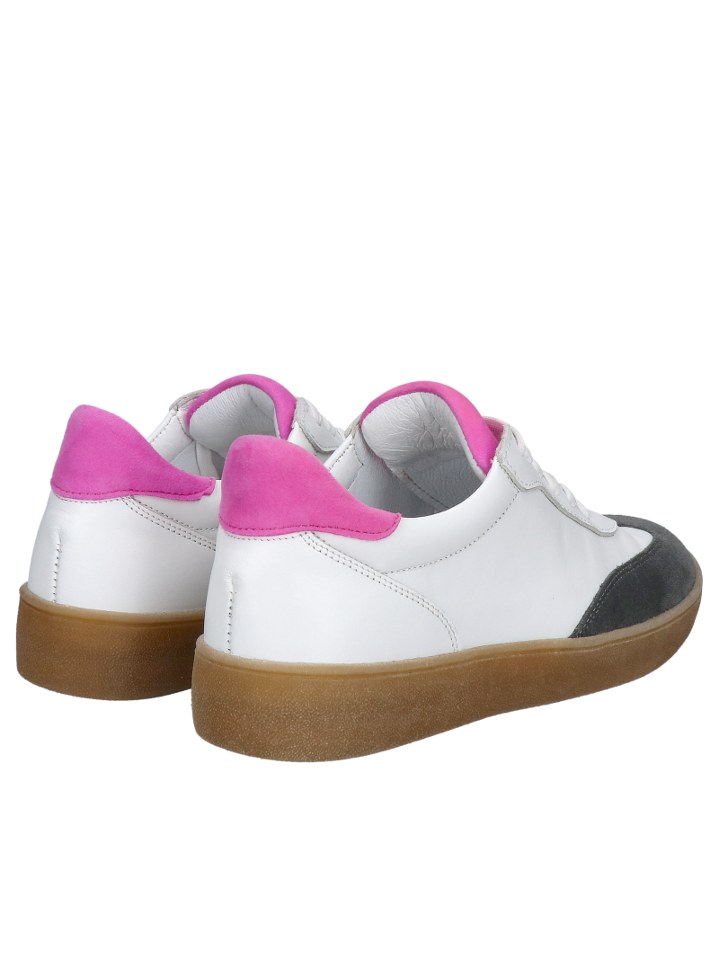 White leather sneakers, Polish production TANEX, high quality