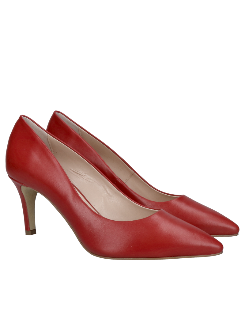 Women's high heels, elegant red pumps by Conhpol Bis