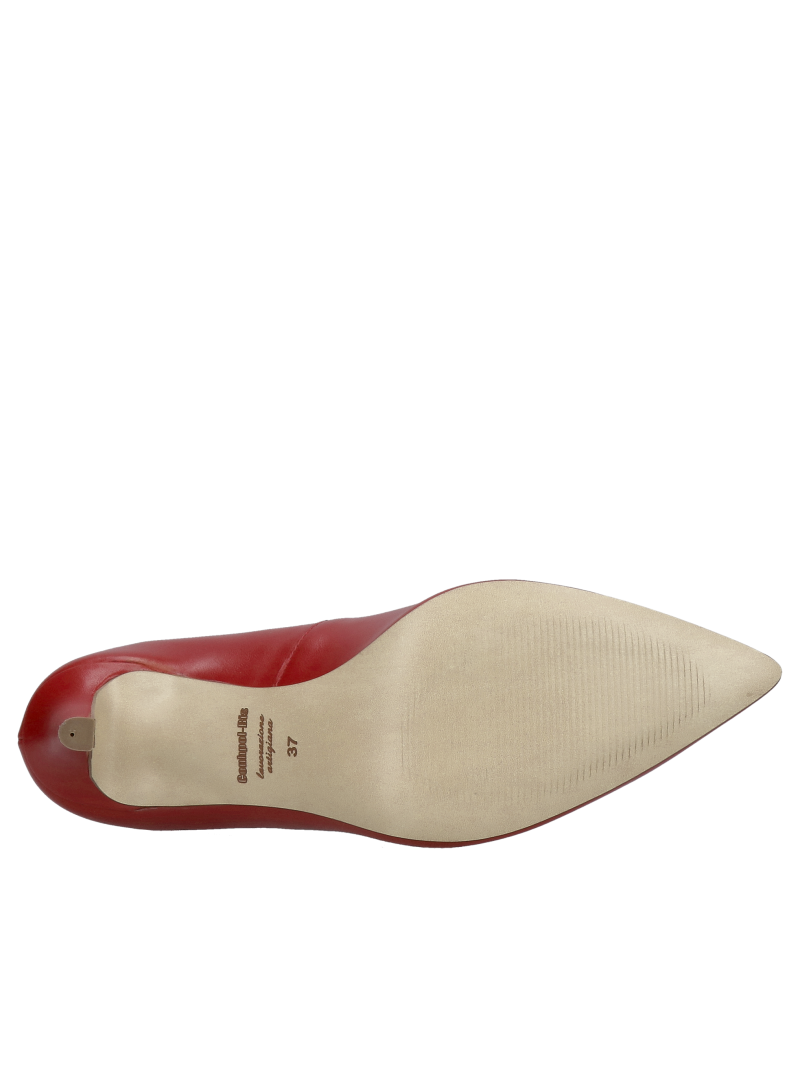 Women's high heels, elegant red pumps by Conhpol Bis