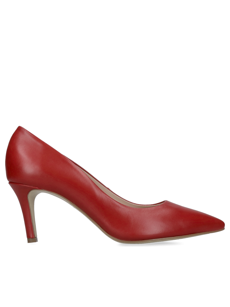 Women's high heels, elegant red pumps by Conhpol Bis