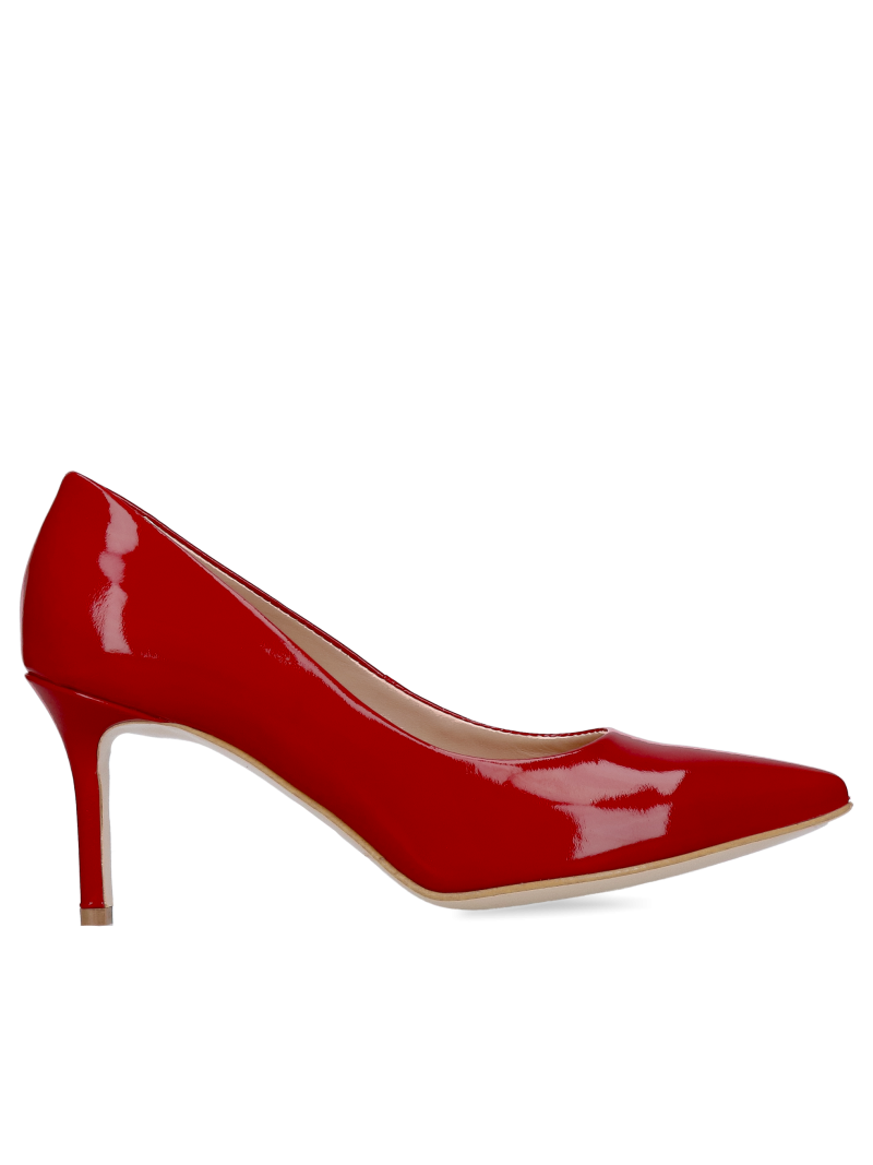 Red high heels, women's pumps, comfortable Conhpol Bis high heels
