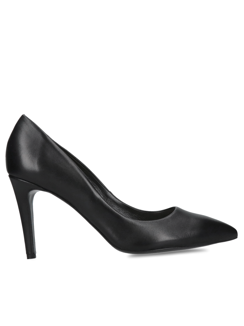 Women's black high heels, comfortable women's pumps by Conhpol Bis