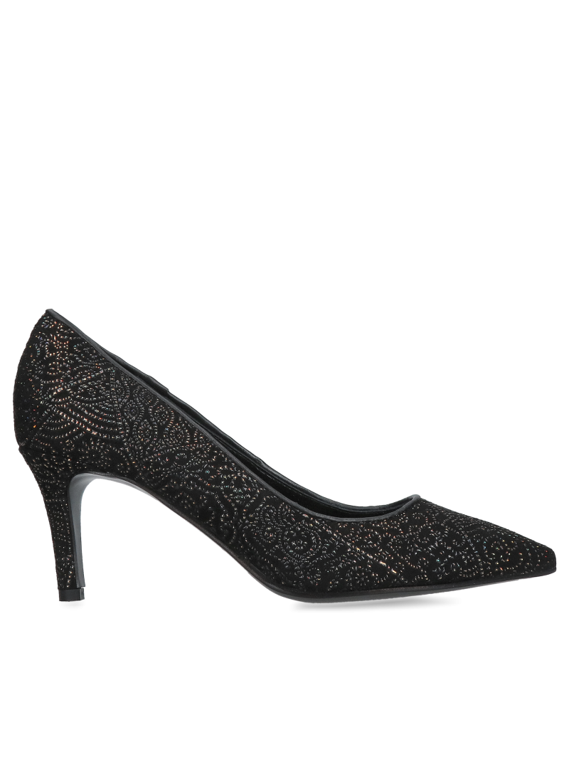 Women's low heel stilettos, elegant women's pumps Conhpol Bis, Konopka Shoes