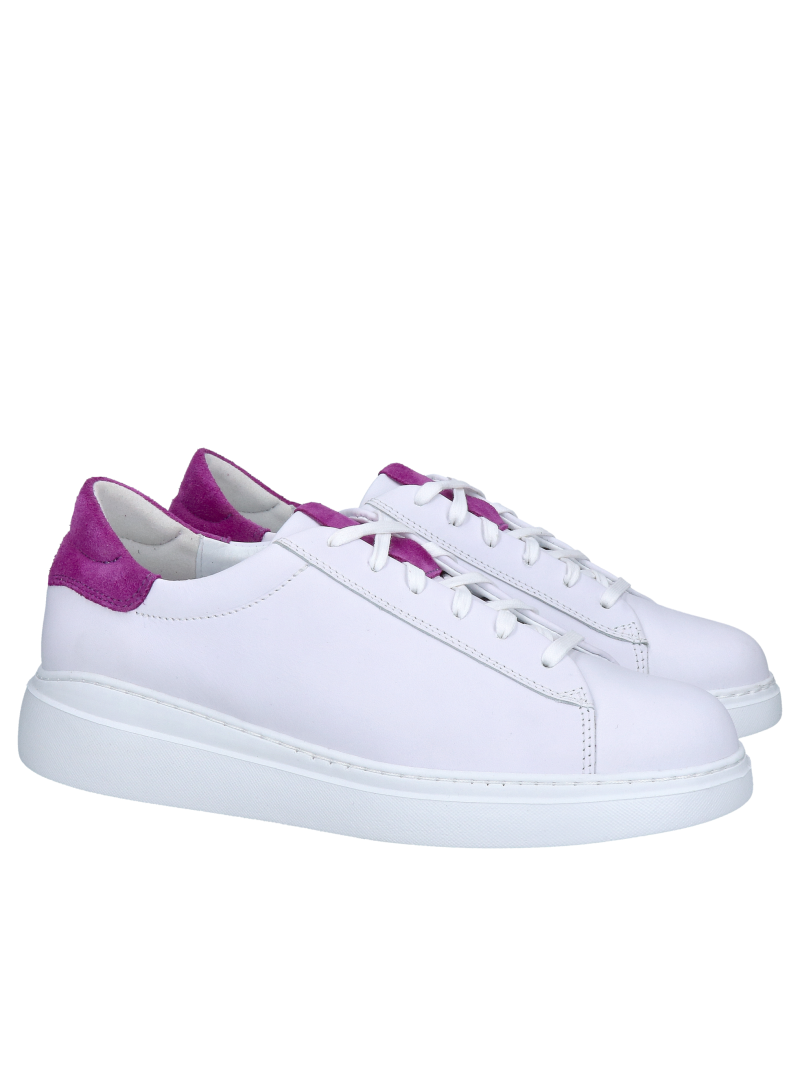 Colorful women's sneakers, original natural leather that changes color outdoors thanks to UV rays