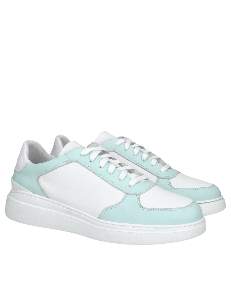 Colorful women's sneakers, original natural leather that changes color outdoors thanks to UV rays