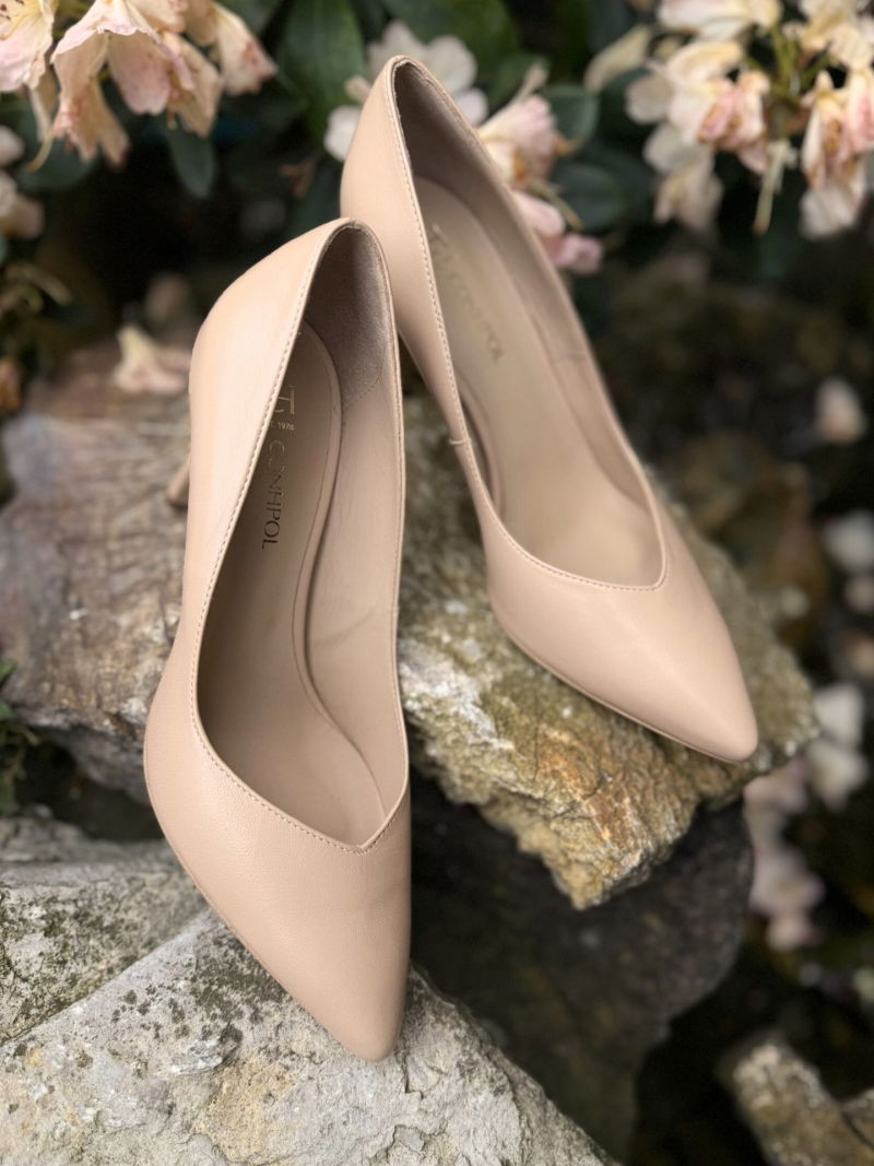 Women's high heels, elegant women's pumps, nude high heels Conhpol Bis