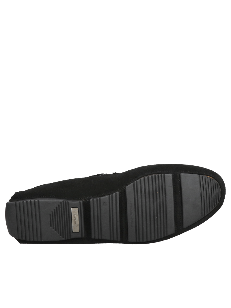 Men's elegant moccasins, comfortable slip-ons made of suede leather