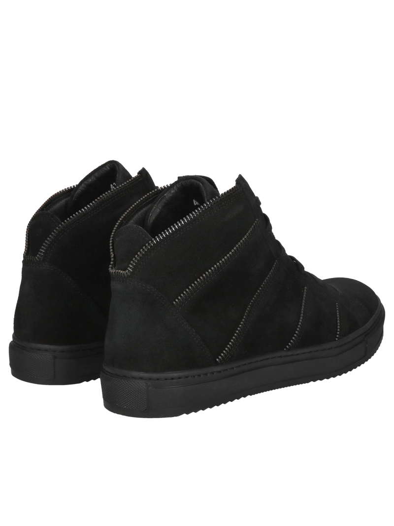 Sneaker boots, men's suede boots, Conhpol men's lace-up boots without zippers